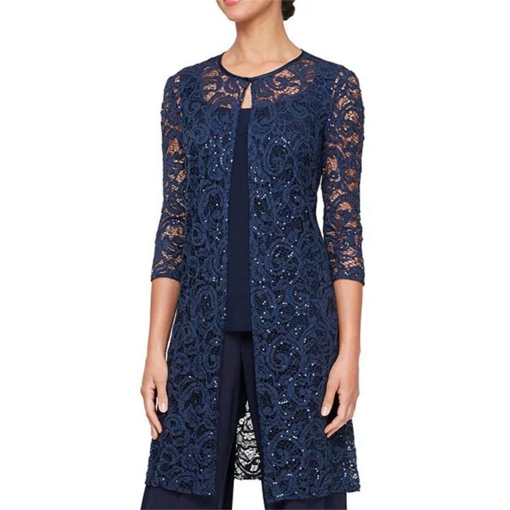 Alex Evenings Lace Top Set